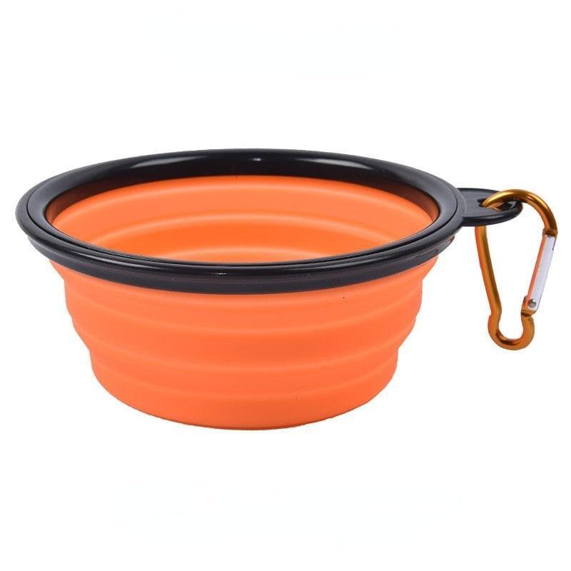 Tigela de Silicone Dobrável para Cachorro - Dog Bowl - Passeios, Viagens, Parques