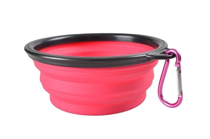 Tigela de Silicone Dobrável para Cachorro - Dog Bowl - Passeios, Viagens, Parques